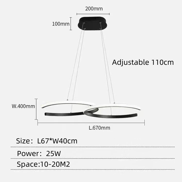 lustre minimaliste design nordique pour intérieur contemporain