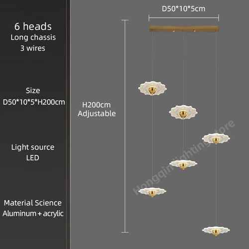 lustre moderne à led pour éclairage intérieur décoratif - vue 18 sur 26