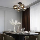 Lampe Plafonnier Verre Nordique Noir Or