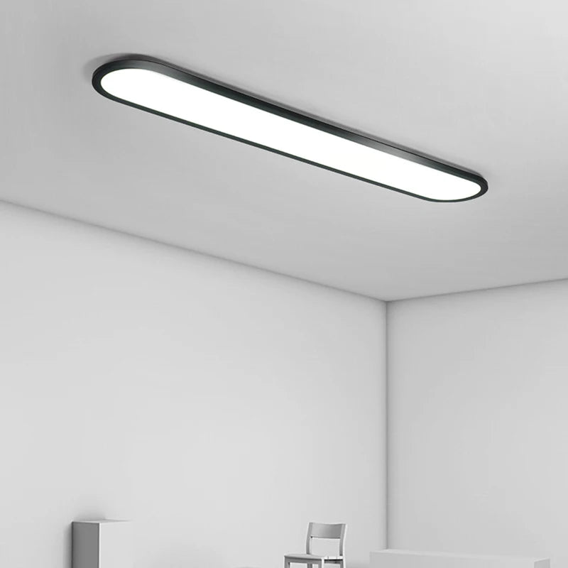 lustre moderne nordique simple led rectangulaire pour bar