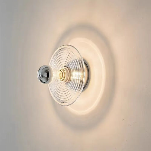 applique murale en verre ondulé pour allée entrée escalier