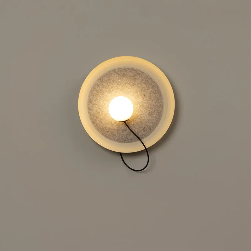 wabi-sabi style Creative adjustable bedroom, bedside, living room wall lamp, Spanish designer wall hanging lamp