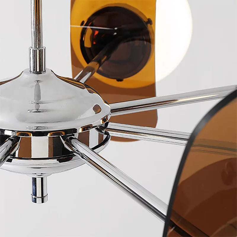 lustre bauhaus en acrylique style nordique ancien - vue 5 sur 14
