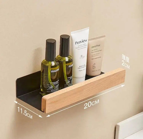 étagère en hêtre étanche pour rangement cuisine et salle de bain - vue 15 sur 20