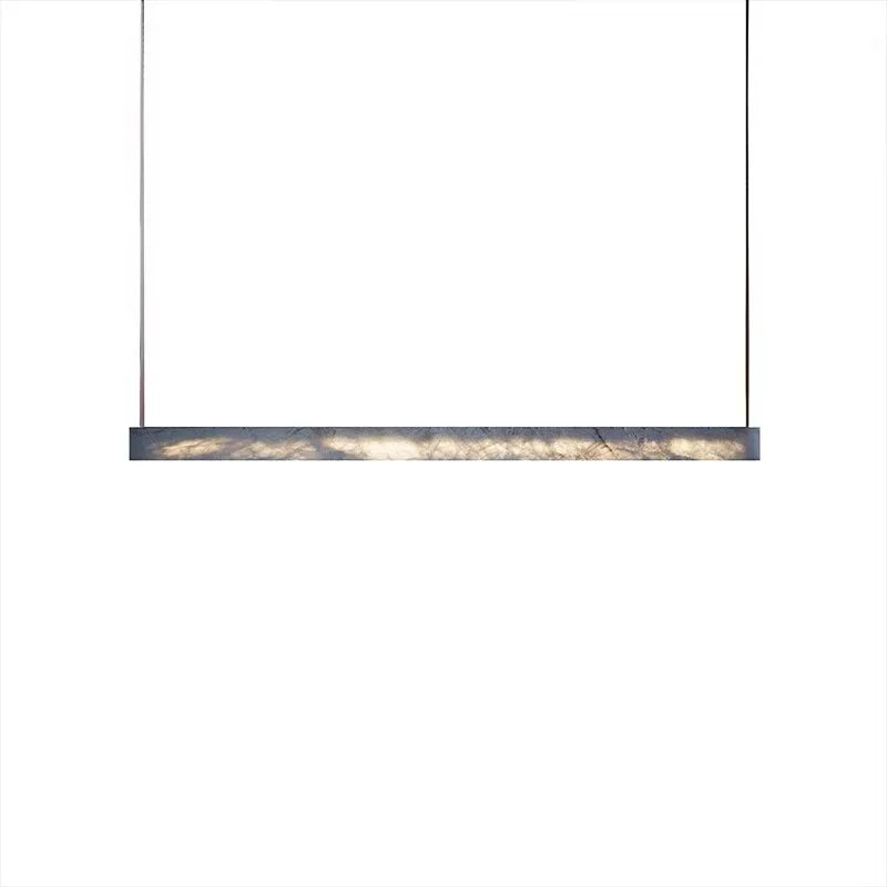 lustre led moderne minimaliste imitation marbre haut de gamme - vue 6 sur 14