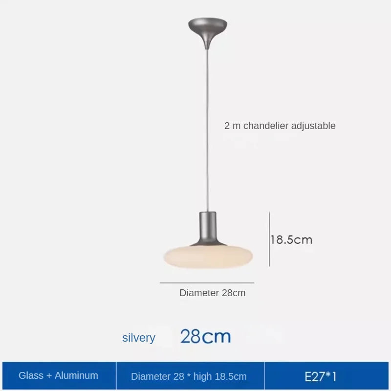 lustre en verre minimaliste créatif pour décoration moderne et originale