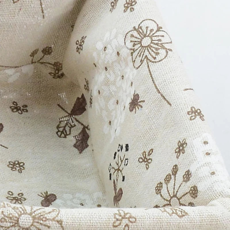 panier de rangement tissé en rotin avec doublure amovible décorative - vue 5 sur 12
