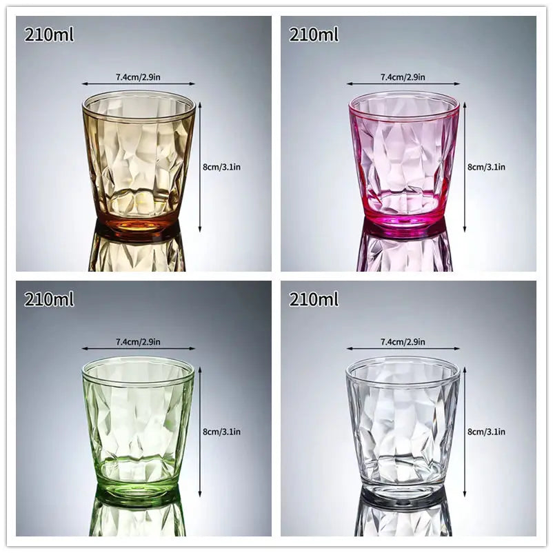 Verres à vin incassables acrylique réutilisables buffet fêtes - vue 9 sur 22