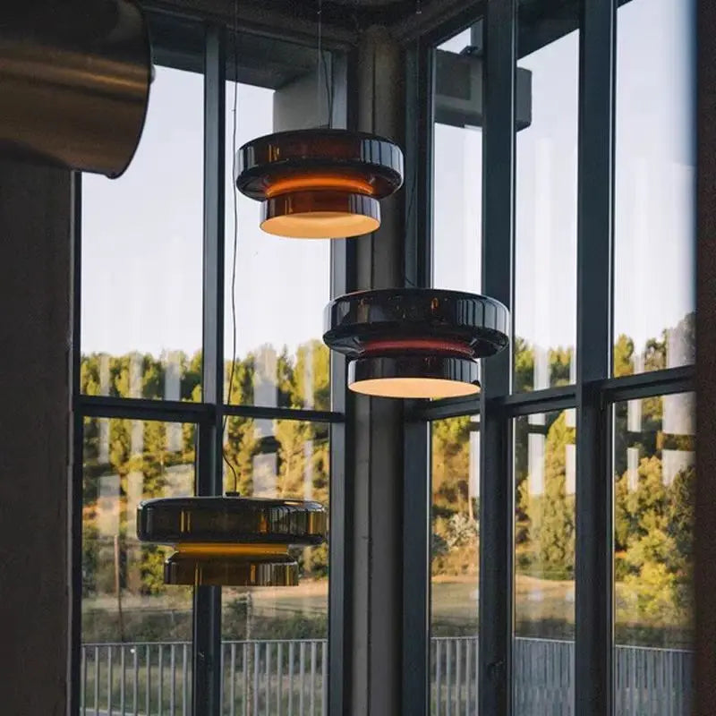 lustre design espagnol en verre pour intérieur moderne