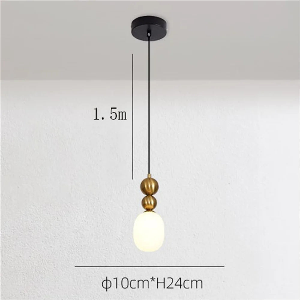 suspension en verre créative pour café bar restaurant - vue 11 sur 11
