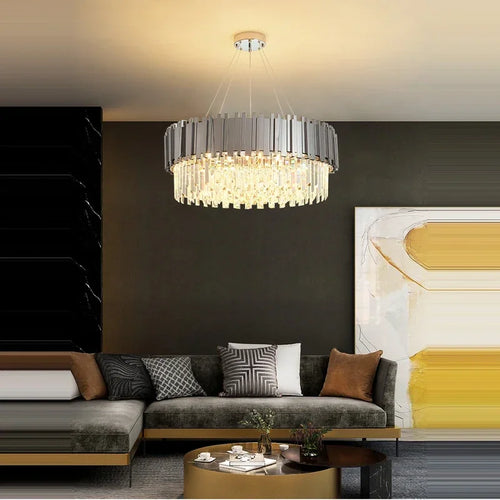 lustre en cristal moderne pour décoration intérieure élégante - vue 2 sur 14