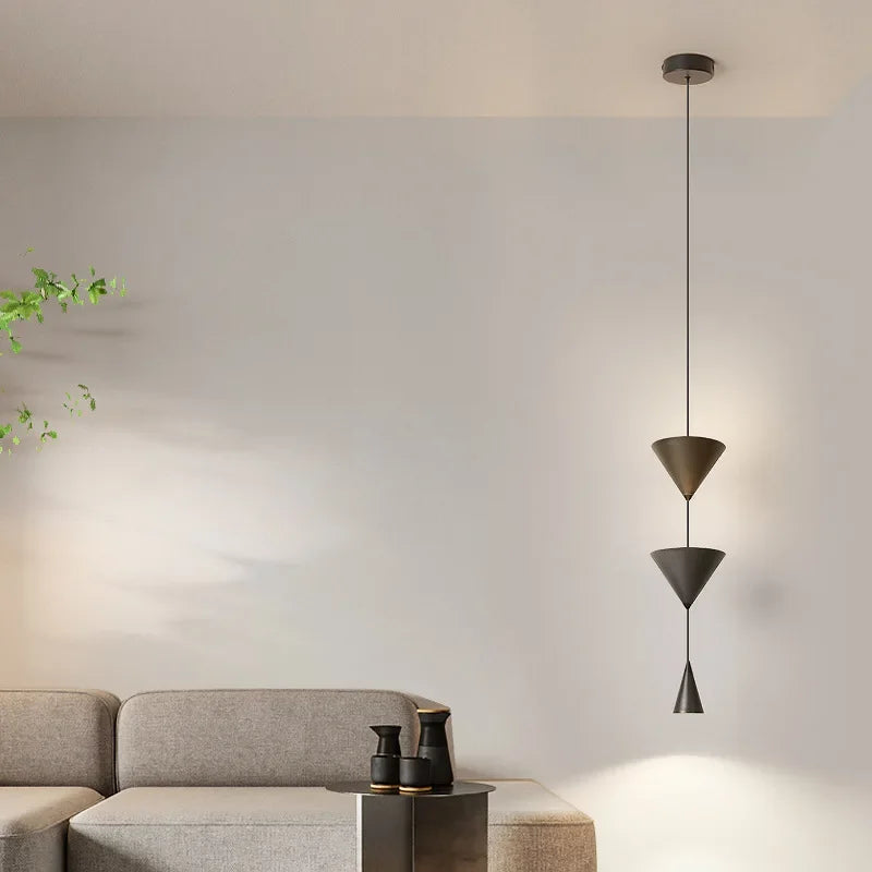 lustre led moderne pour café restaurant et décoration intérieure - vue 7 sur 12