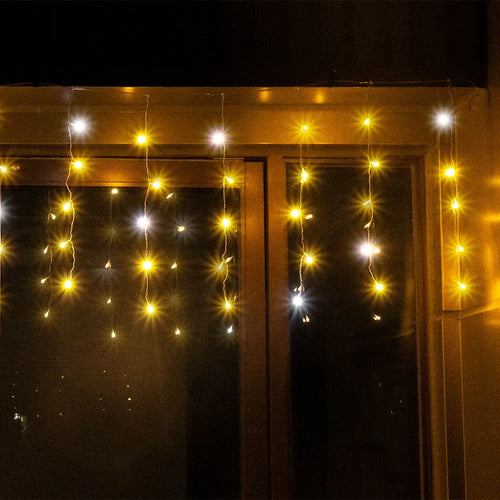 guirlande lumineuse led glaçons pour décorations de fête et événements - vue 6 sur 6