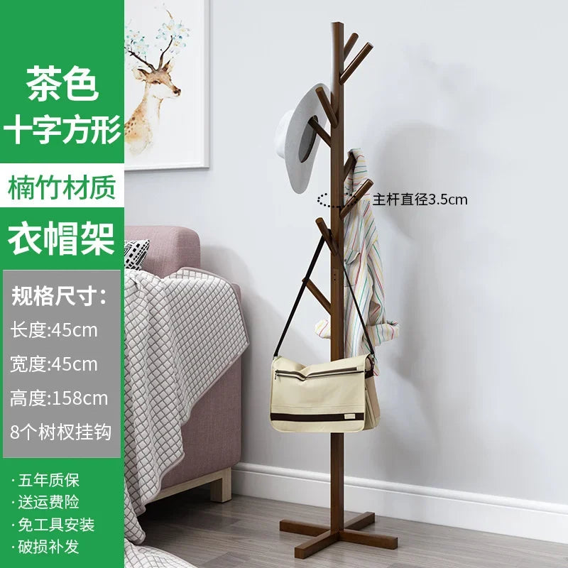porte-manteau en bois massif design moderne et pratique - vue 7 sur 20