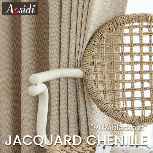 Rideau occultant moderne pour chambre salon isolation thermique