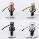 distributeur de savon en acier inoxydable et bronze pour cuisine