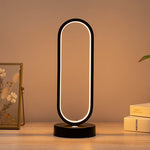 Lampe à poser LED avec anneau métallique design Arpa