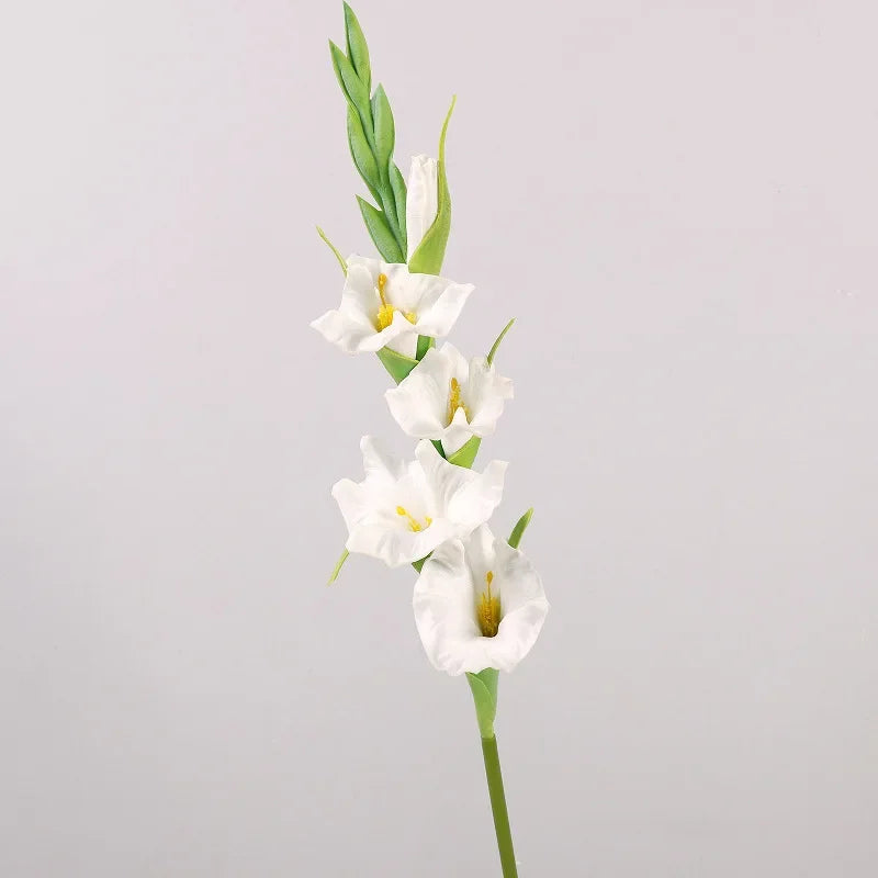 fleurs artificielles glaïeuls pour décoration de fête et bureau