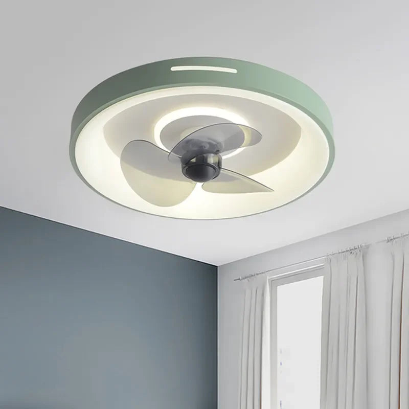 plafonnier intelligent avec ventilateur et télécommande pour enfants - vue 3 sur 9