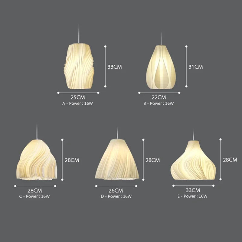 suspension Nordique 3D lumières Art créatif pour salon salle à manger maison cuisine île décor - vue 6 sur 16