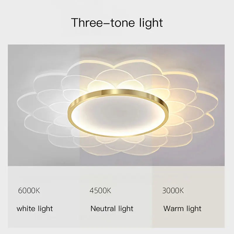 lustre moderne design floral pour décoration intérieure lumineuse - vue 7 sur 12