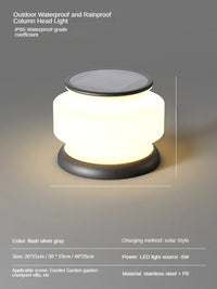 lampe solaire étanche pour éclairage extérieur moderne jardin et paysage