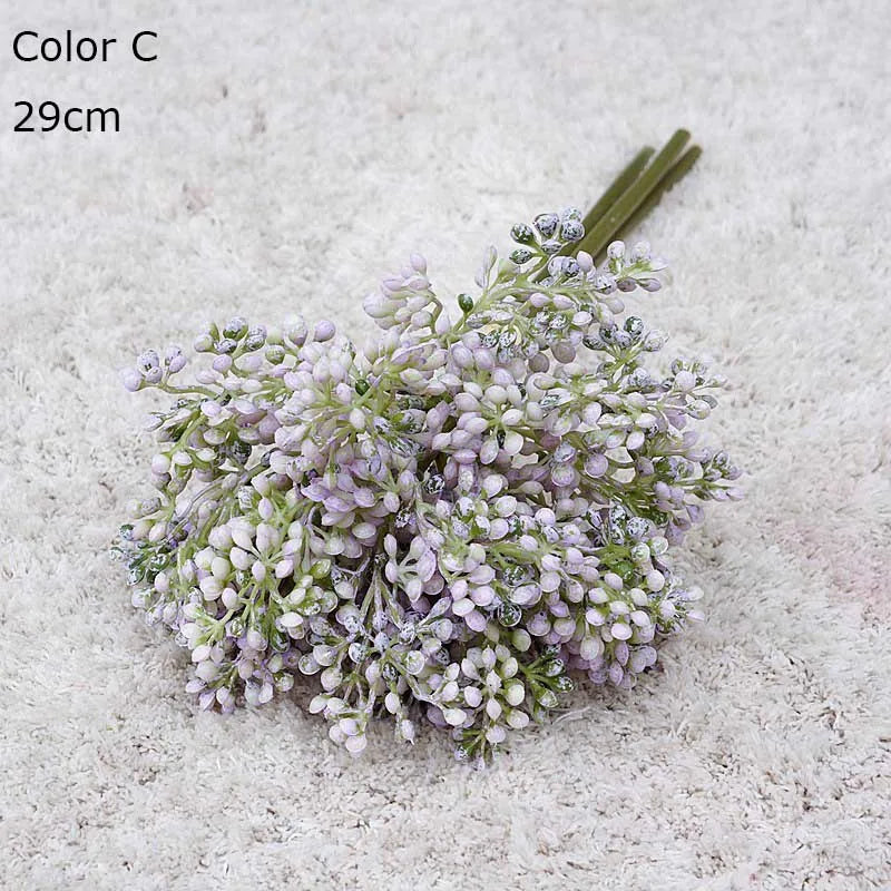 lot de 3 bouquets de riz artificiel pour décoration et arrangement floral - vue 7 sur 12