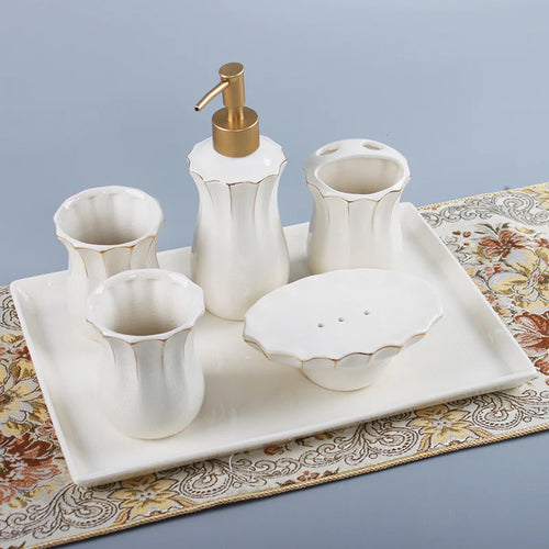 kit de salle de bain en céramique Jingdezhen de qualité supérieure - vue 5 sur 6