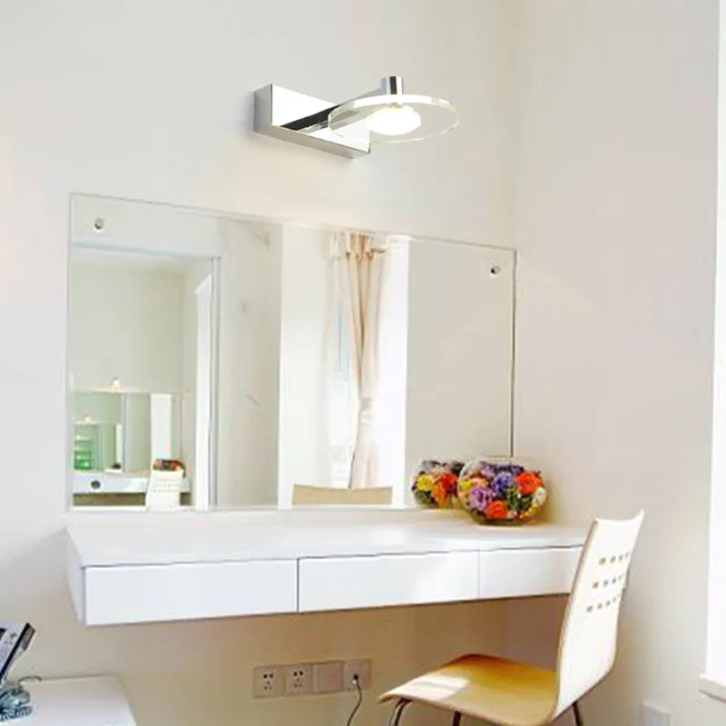 Applique led acrylique miroir 5w anti-buée salle bain - vue 4 sur 7
