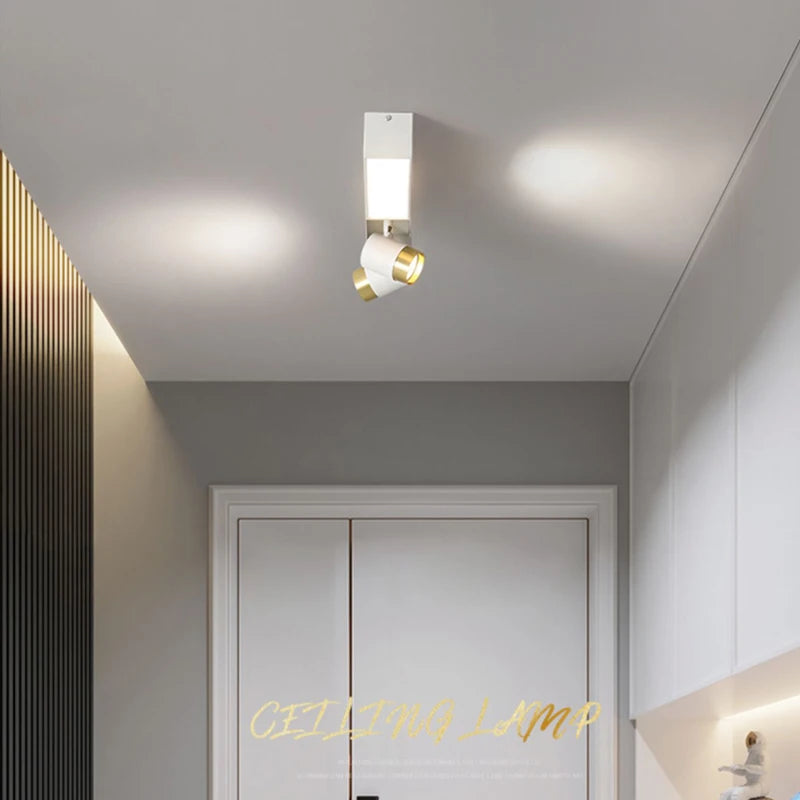 Lustre moderne LED minimaliste rectangulaire intérieur