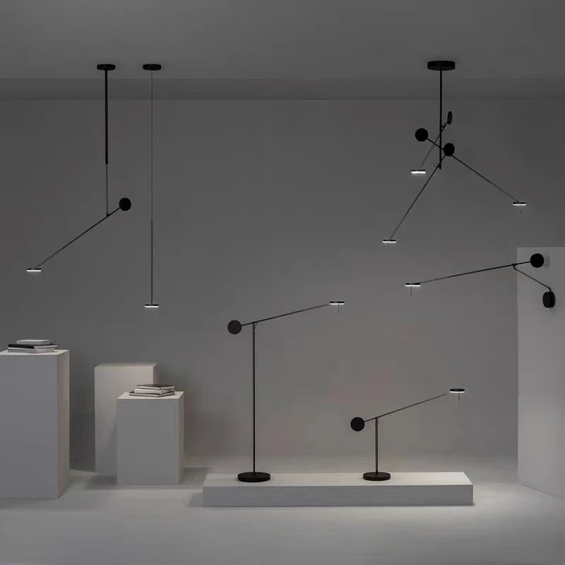 lampadaire led rotatif minimaliste lampe de lecture debout - vue 3 sur 14