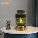 Lampe de Table en verre rétro