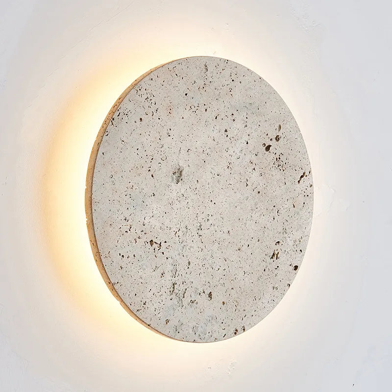 applique murale led vintage en pierre naturelle décorative