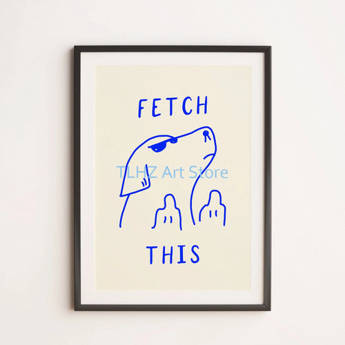 affiches de fleurs rétro drôles pour décoration murale artistique