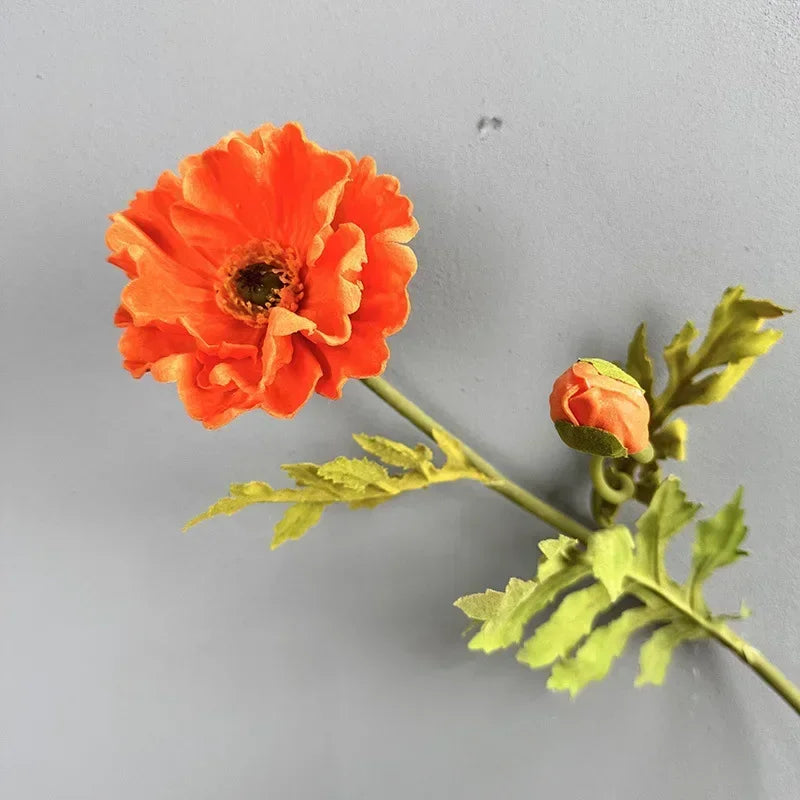 lot de 2 coquelicots artificiels pour décoration de fêtes et festivals