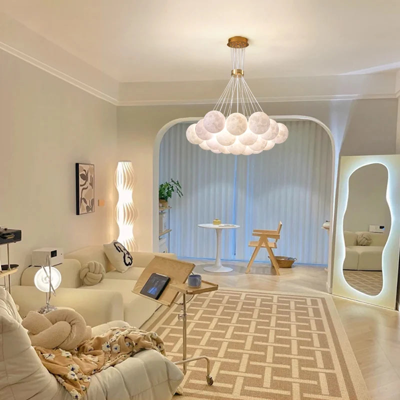 suspension led 3d lustre éclairage winfordo - vue 5 sur 12