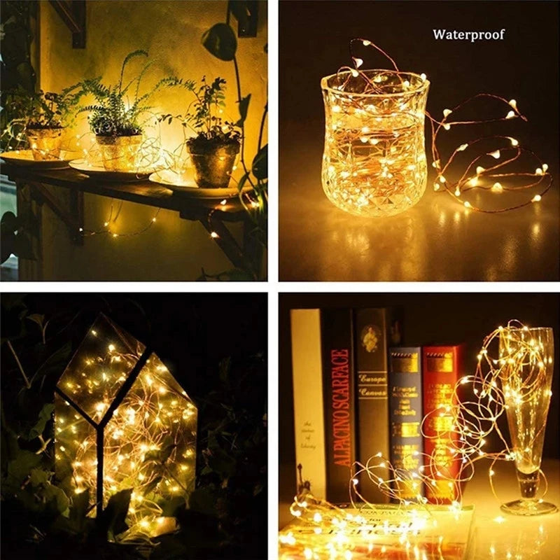 guirlande lumineuse led décoration fête mariage et noël - vue 3 sur 9