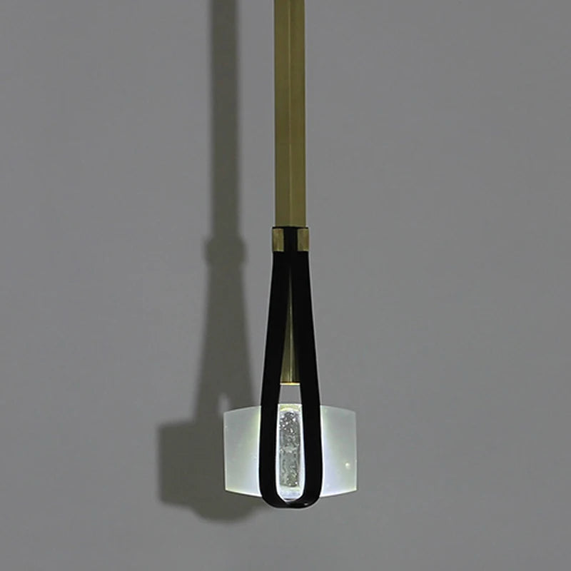 lustre en cristal design moderne pour restaurants bars et cafés - vue 4 sur 8