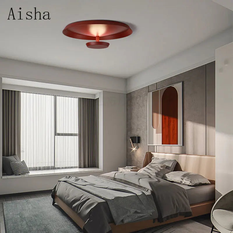 plafonnier led circulaire design créatif pour décoration intérieure - vue 3 sur 9