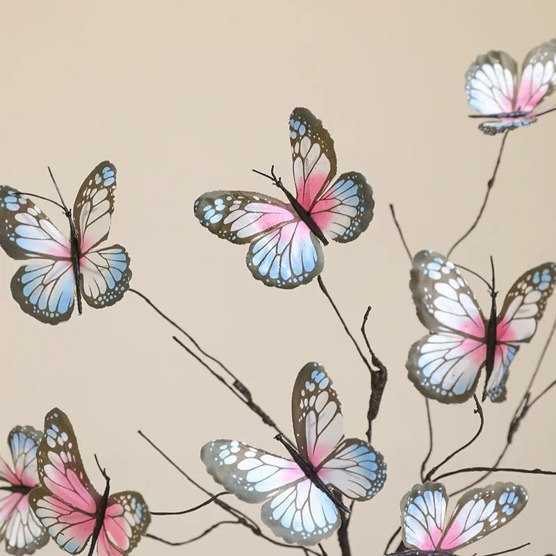 branche de fleur de papillon artificielle pour décoration créative et mariage - vue 6 sur 10
