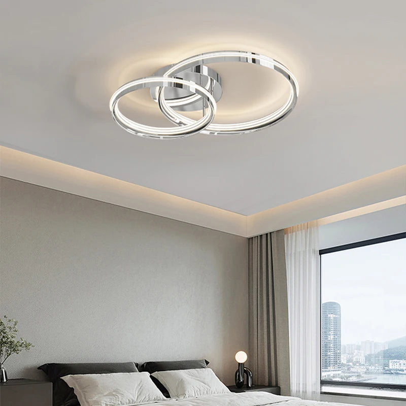 plafonnier led moderne pour décoration intérieure lumineuse - vue 4 sur 10