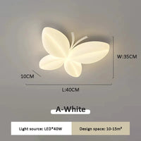 plafonnier créatif papillon pour chambre de petite fille