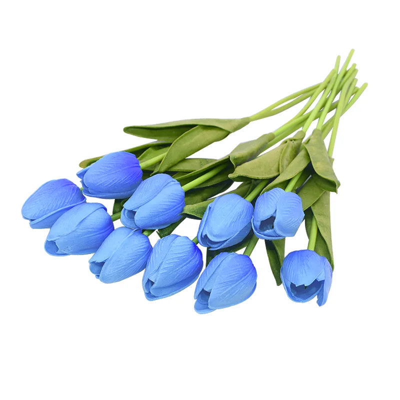 lot de 10 tulipes artificielles pour décoration de mariage et jardin - vue 19 sur 33