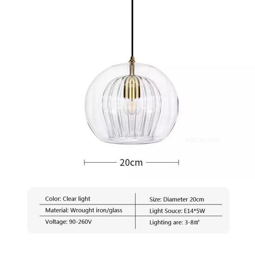 lustre moderne en verre pour un intérieur créatif