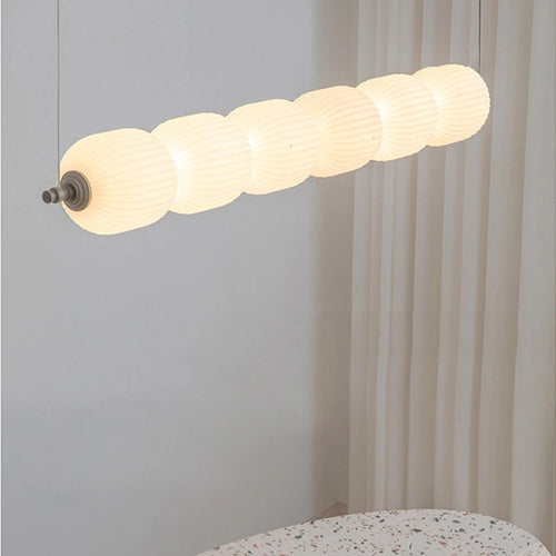 Nordic Designer Living Room Pendant Lamps White Long Droplight For Dining Table Bedroom Bar Lighting Gourd Ceiling Hanging Light - vue 7 sur 9