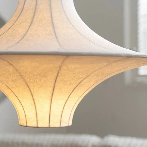 suspension design wabi sabi en soie pour décoration intérieure - vue 4 sur 8