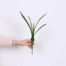 feuilles de clivia artificielles en caoutchouc souple pour décoration intérieure