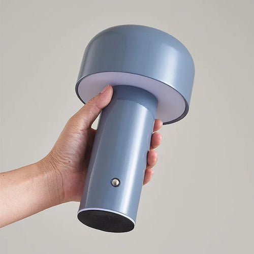lampe de table champignon sans fil rechargeable variable type c - vue 10 sur 11