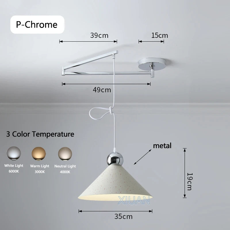 lustre led avec bras réglable pour bar et restaurant - vue 18 sur 25