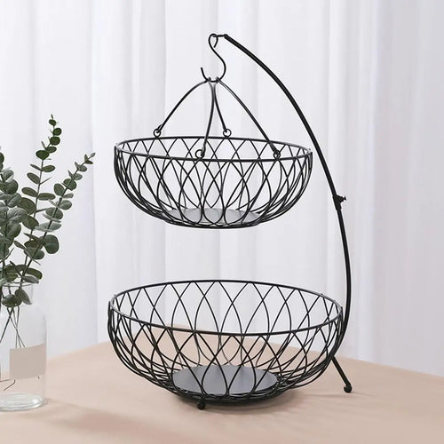 panier à fruits à deux niveaux pour un rangement pratique